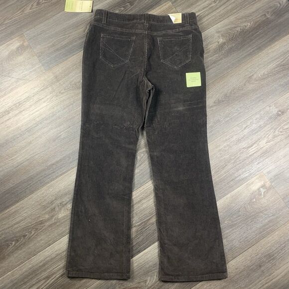 Sonoma Life+Style Women's Mid Rise Dark Brown Bootcut Corduroy Pants Size 12 S - Picture 6 of 6